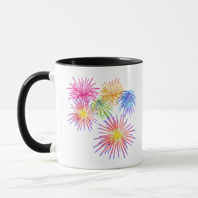 Fireworks Big Party Celebration Firecracker Tasse (Links)