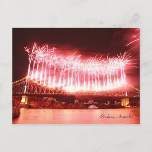 Fireworks Brisbane, Australien - Postcard Postkarte