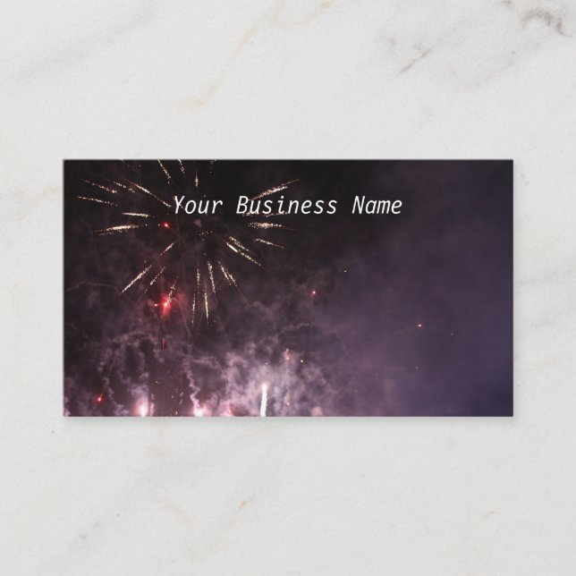 Fireworks Business Cards Visitenkarte (Vorderseite)
