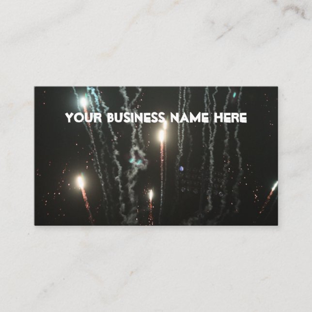 Fireworks Business Cards Visitenkarte (Vorderseite)