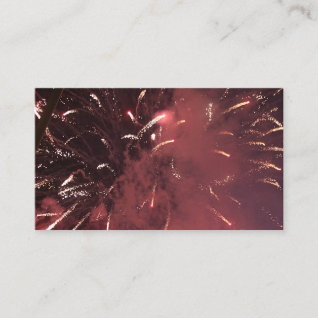 Fireworks Business Cards Visitenkarte (Vorderseite)