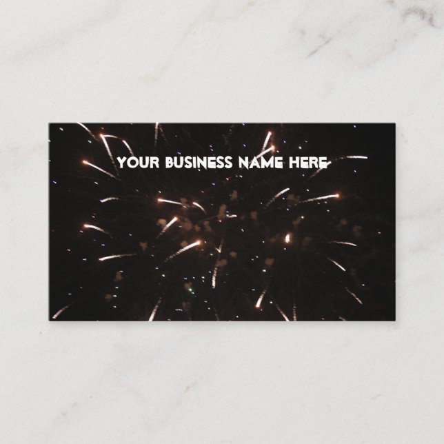 Fireworks Business Cards Visitenkarte (Vorderseite)