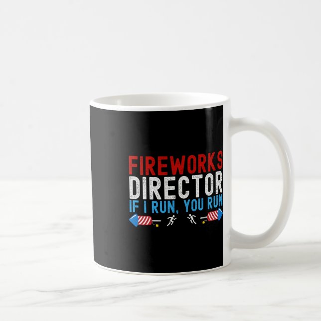 Fireworks Director American Flag 4. Juli 1 Kaffeetasse (Rechts)