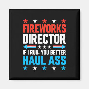 Fireworks Director American Flag 4. Juli Männer W Magnet