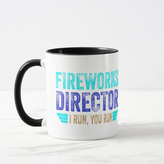 Fireworks Director, I Run, you Run Tasse (Links)