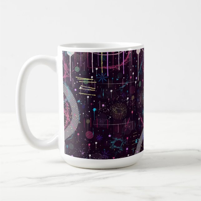 Fireworks Display: Abstract Art  Kaffeetasse (Links)