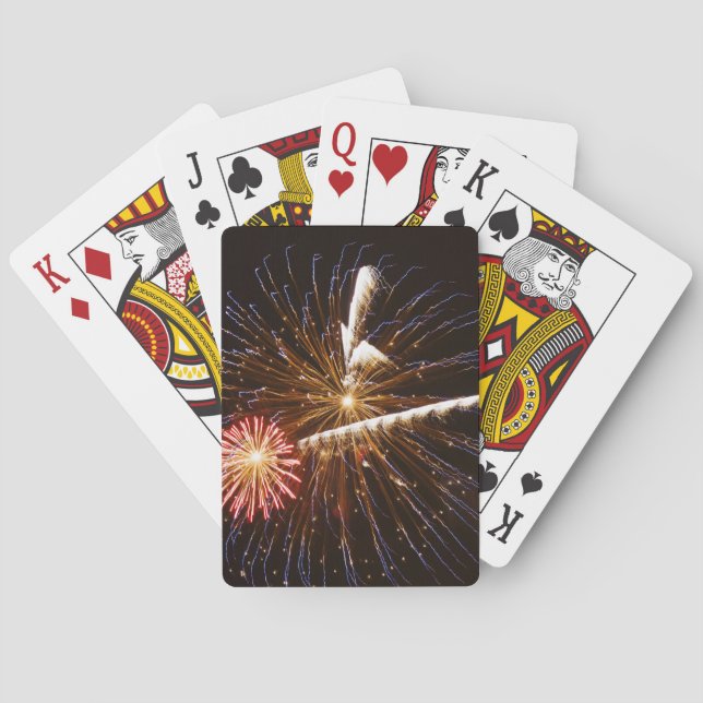 Fireworks display on Savannah River Spielkarten (Rückseite)