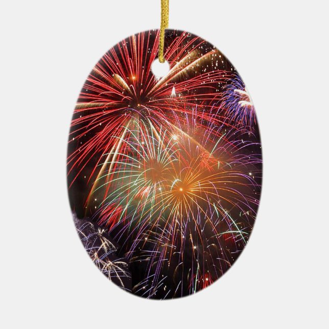 Fireworks Finale Keramikornament (Vorne)