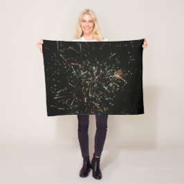 Fireworks Fleece Blanket