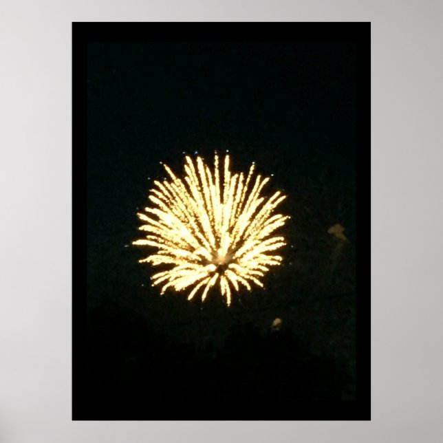 Fireworks-Foto Poster (Vorne)