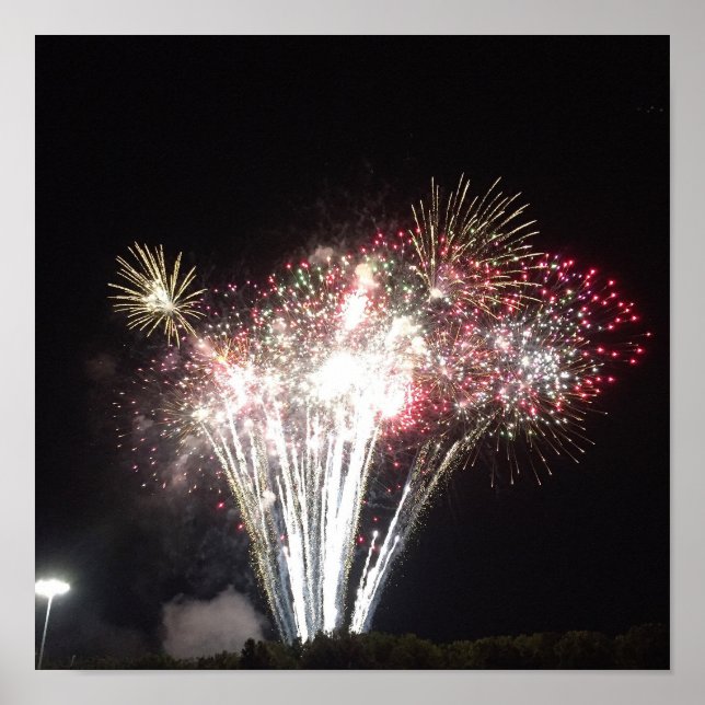 Fireworks-Foto Poster (Vorne)
