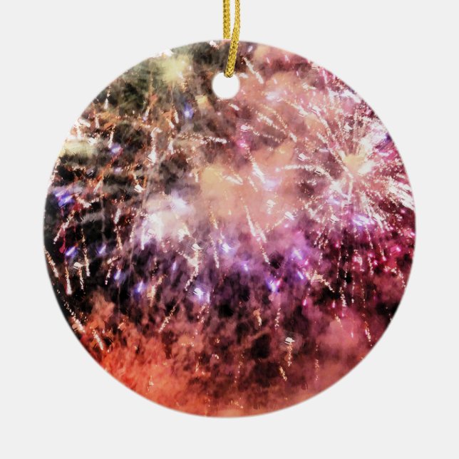 FIREWORKS KERAMIK ORNAMENT (Vorne)