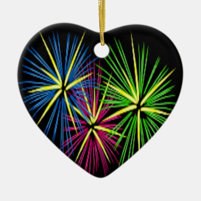 FIREWORKS KERAMIKORNAMENT (Vorne)