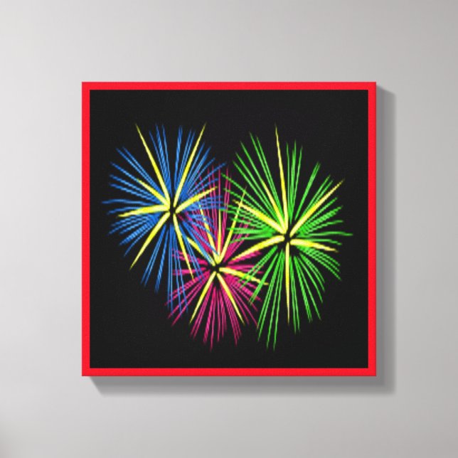 FIREWORKS LEINWANDDRUCK (Vorderseite)