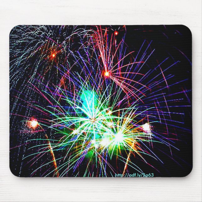 Fireworks Mousepad (Vorne)