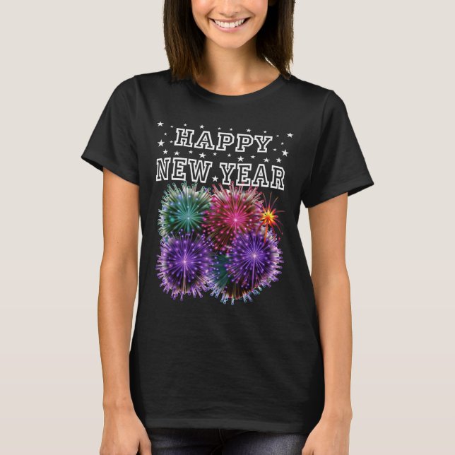 Fireworks New Year's Eve Party  T-Shirt (Vorderseite)