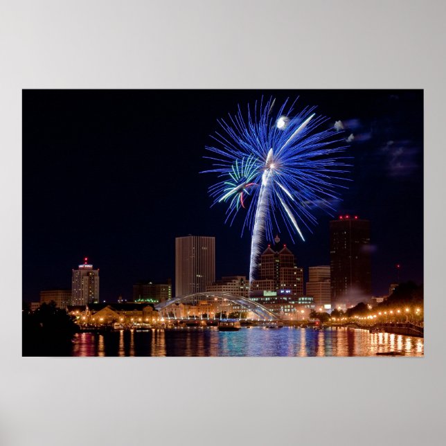 Fireworks Over Rochester Poster (Vorne)