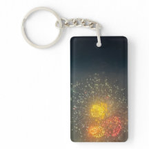 Fireworks Photo Keychain