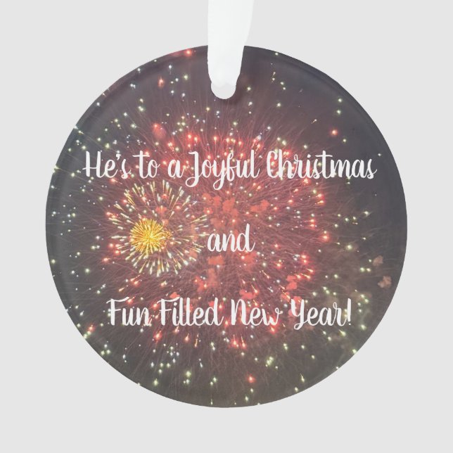 Fireworks Photo Ornament  (devant)