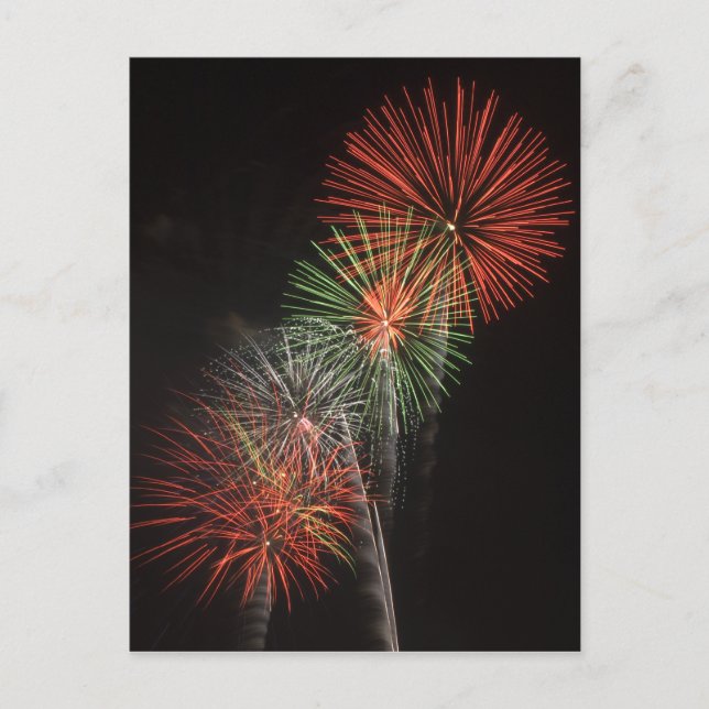 Fireworks Postcard Postkarte (Vorderseite)