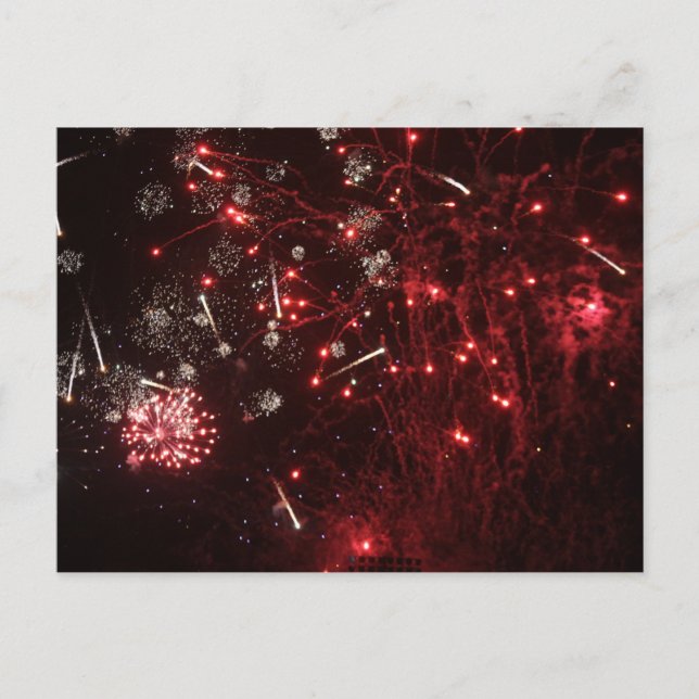 Fireworks-Postkarte Postkarte (Vorderseite)