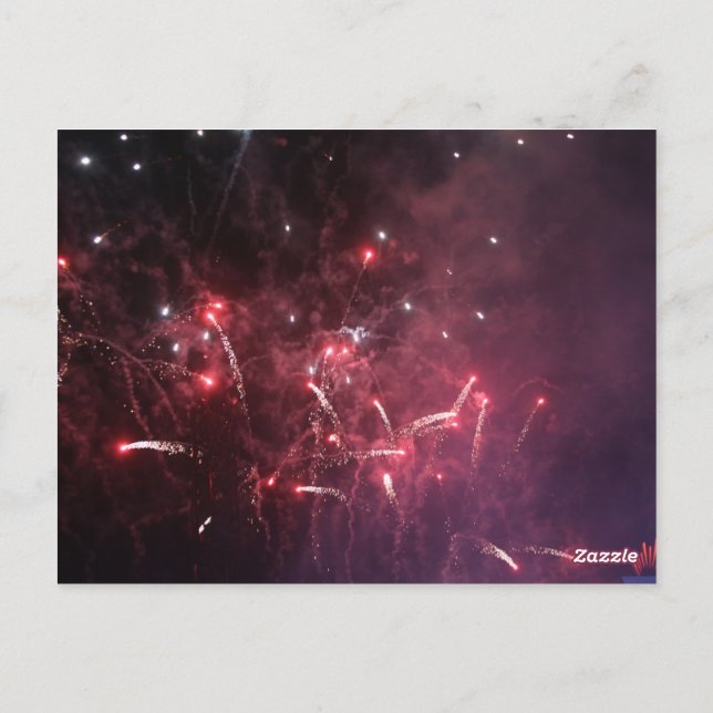 Fireworks-Postkarte Postkarte (Rückseite)
