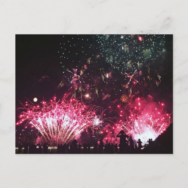 Fireworks-Postkarte Postkarte (Vorderseite)