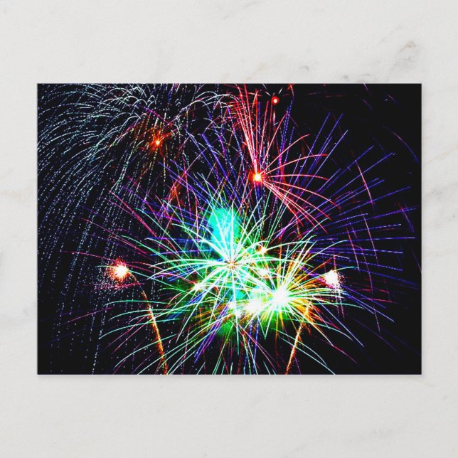 Fireworks Postkarten (Vorderseite)