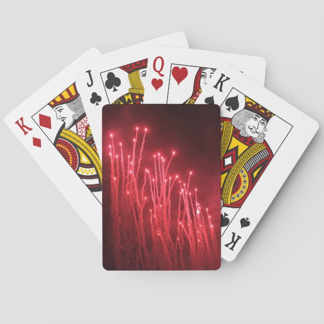 Fireworks Rocket Red Glare Playing Cards Spielkarten (Rückseite)