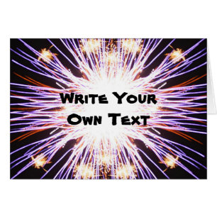 Fireworks - Schreiben Sie Ihren eigenen Text