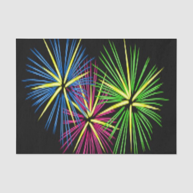 FIREWORKS SEIDENPAPIER (Vorderseite)