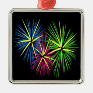 FIREWORKS SILBERNES ORNAMENT