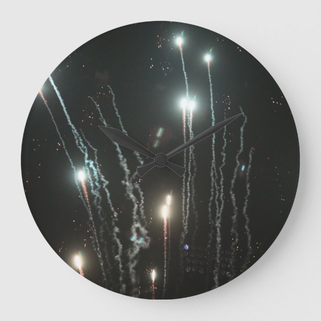 Fireworks-Uhr Große Wanduhr (Vorderseite)