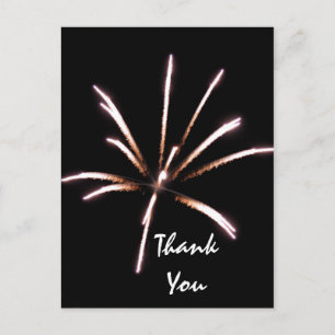 Fireworks Vielen Dank Note Card Postkarte