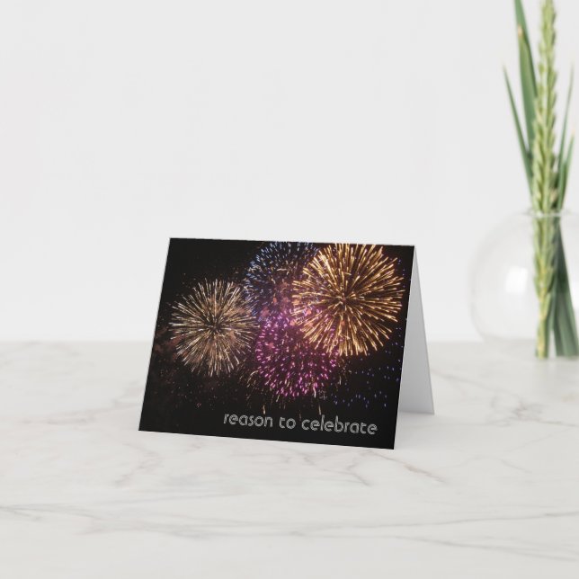 Fireworks-Worthy Birthday Card Karte (Vorderseite)