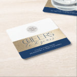 FIRMA ANNIVERSARY elegantes Business Marine Gold Rechteckiger Pappuntersetzer<br><div class="desc">von kat massard / WWW.SIMPLYSWEETPAPERIE.COM Liebe des Designs,  aber möchte einige Änderungen sehen - ein anderes Farbschema,  Produkt,  ein Foto hinzufügen oder angepasst für einen anderen Anlass - keine Sorge einfach kontaktieren Sie mich,  kat@simplysweetPAPERIE.com Ich bin glücklich zu helfen!</div>