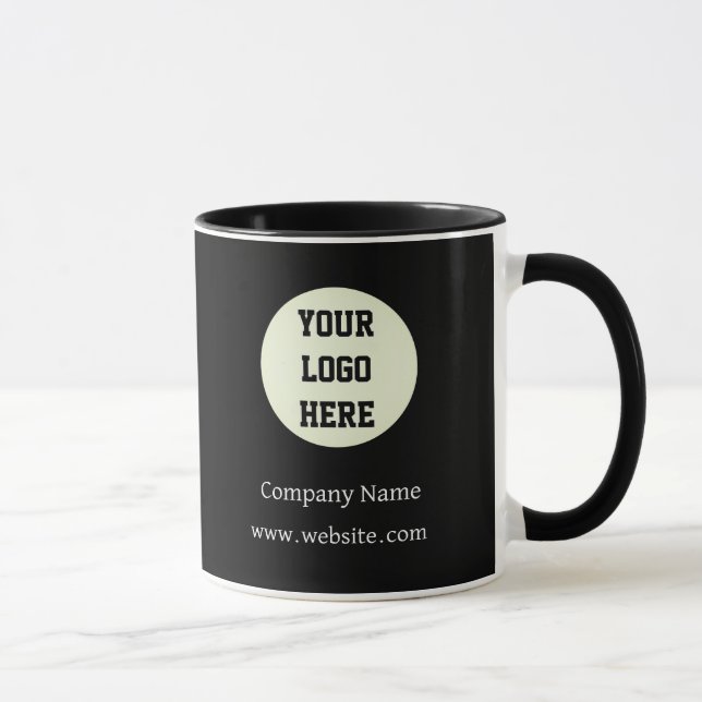 Firma für benutzerdefinierte Logos Black Business Tasse (Rechts)