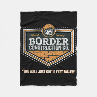 Firma für den Bau der Grenzmauer Trump Männer Gesc Fleecedecke