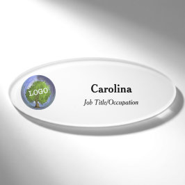 Firma für Firmenlogo Magnetic Oval Namenschild