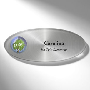 Firma für Magnetovalsilber Namenschild