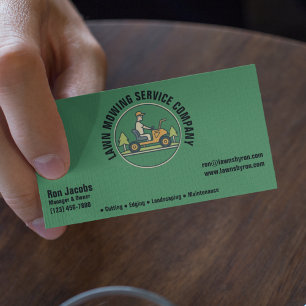Firma Rasenmäher Visitenkarte