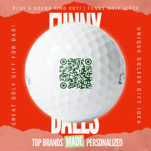 Firmen-Golfveranstaltung Promo Scannbarer QR Calla Golfball