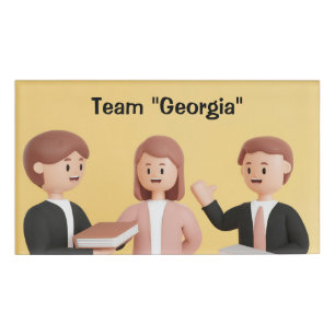 Firmen-Team Personalisierter Gruppen-Teilnehmer Namenschild
