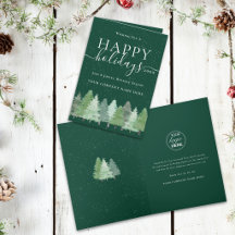 Firmen-Weihnachtsbäume Unternehmenslogo Grün