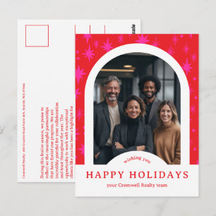 Firmen-Weihnachtssterne BENUTZERDEFINIERT Arch FOT Postkarte