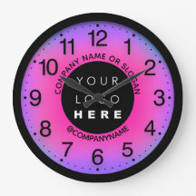 Firmenbenutzerdefiniertes Logo Rosa Lila Name Slog