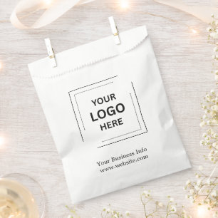 Firmenbranding Geschäftslogo Professionell Geschenktütchen