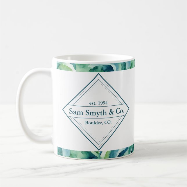 Firmendesign Kaffeetasse (Links)