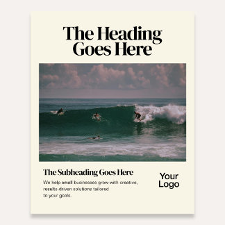 Firmenflyer mit kühner Retro-Redaktionsfotografie Flyer