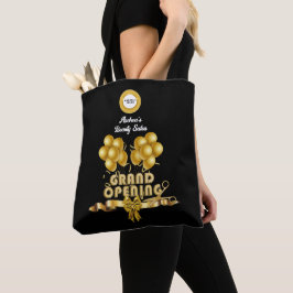 Firmengründung Party Logo hinzufügen Gold Benutzer Tasche